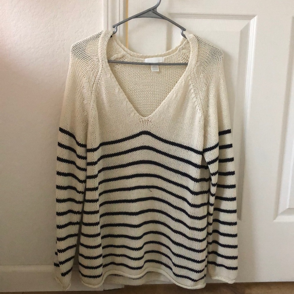 Black & White Stripped Sweater!